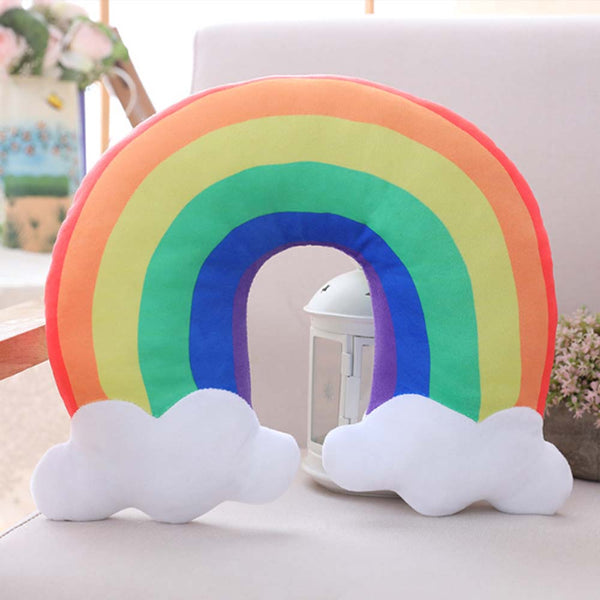 Cute Rainbow Neck Pillow - Uncommongifts.in